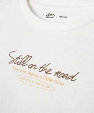 Tee-shirt manches courtes avec motif dos garçon vue2 - GEMO 4G GARCON - GEMO