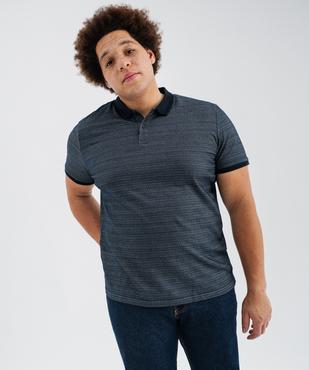 Polo manches courtes avec finitions fantaisie homme vue6 - GEMO (HOMME) - GEMO