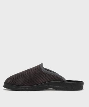 Chaussons mules confort en velours côtelé homme vue3 - G'FLEX - GEMO