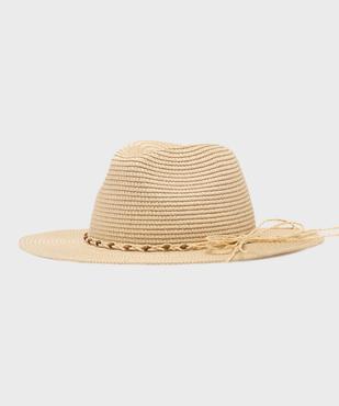 Chapeau panama en paille de papier femme vue1 - GEMO (ACCESS) - GEMO