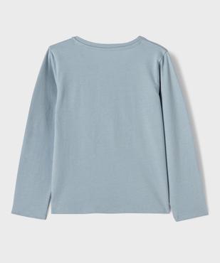 Tee-shirt à manches longues à motif fille vue3 - GEMO 4G FILLE - GEMO