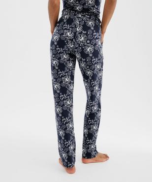Pantalon de pyjama fluide femme vue3 - GEMO 4G FEMME - GEMO