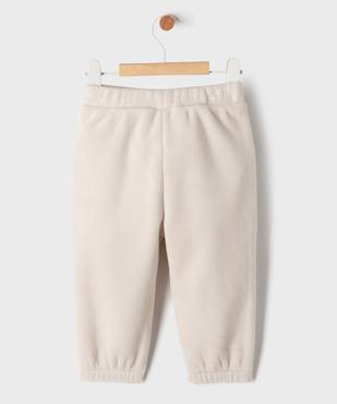Pantalon en velours côtelé doublé polaire à taille et chevilles élastiquées bébé garçon vue4 - GEMO(BEBE DEBT) - GEMO