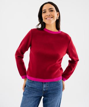 Pull fin col rond femme vue1 - GEMO(FEMME PAP) - GEMO