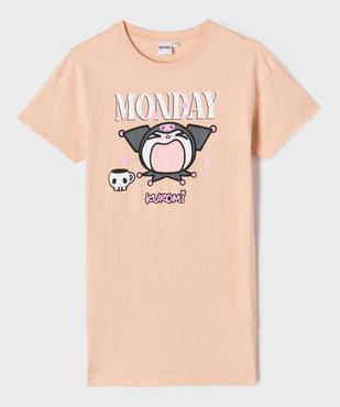 Chemise de nuit manches courtes en jersey fille - Hello Kitty vue2 - HELLO KITTY - GEMO