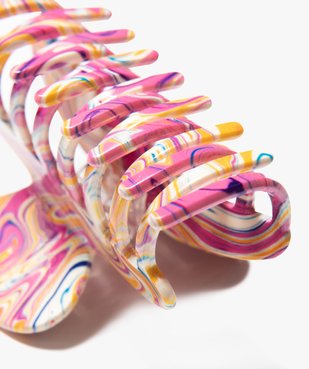 Pince crabe pour les cheveux à motifs femme vue2 - GEMO (ACCESS) - GEMO