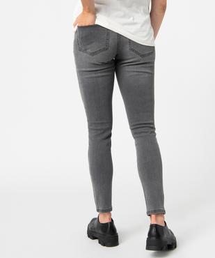 Jean de grossesse slim 4 poches avec bandeau jersey vue3 - GEMO (MATER) - GEMO