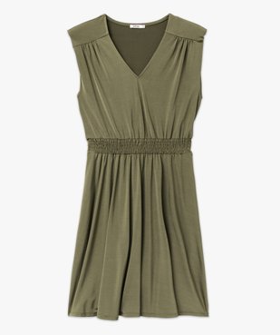 Robe en maille sans manches avec épaulettes femme vue4 - GEMO(FEMME PAP) - GEMO