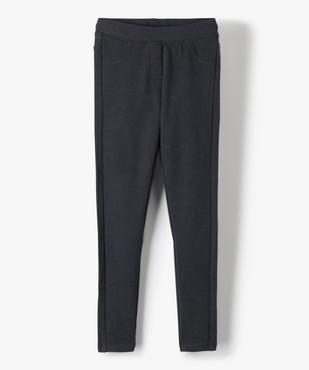 Leggings uni en coton extensible fille vue1 - GEMO (ENFANT) - GEMO