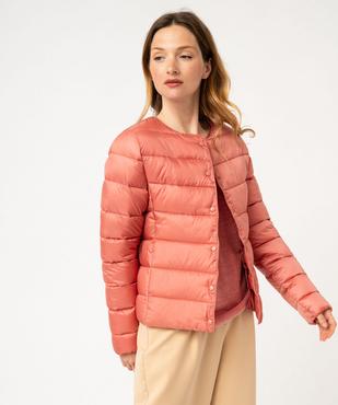 Blouson matelassé à col rond femme vue1 - GEMO 4G FEMME - GEMO