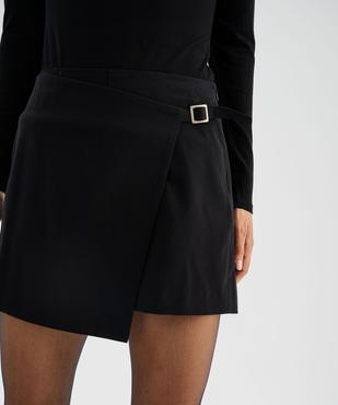 Jupe short coupe ample à boucle femme vue3 - GEMO(FEMME PAP) - GEMO