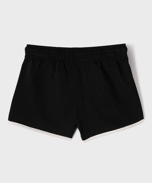 Short en maille French Terry avec taille ajustable fille vue3 - GEMO 4G FILLE - GEMO