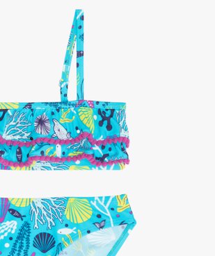 Maillot de bain fille avec motifs marins vue2 - GEMO (ENFANT) - GEMO