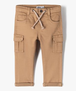 Pantalon avec poches à rabat bébé garçon vue1 - GEMO 4G BEBE - GEMO