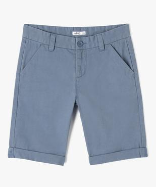 Bermuda coupe chino regular en toile de coton garçon vue1 - GEMO 4G GARCON - GEMO