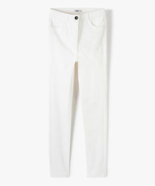 Jean fille coupe ultra skinny taille haute vue1 - GEMO 4G FILLE - GEMO
