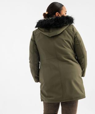 Manteau à capuche fantaisie femme grande taille vue8 - GEMO (G TAILLE) - GEMO