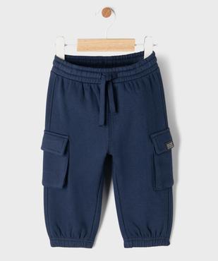Jogging cargo en molleton doux bébé garçon vue1 - GEMO 4G BEBE - GEMO