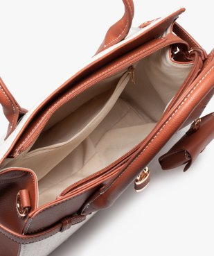 Sac femme bimatière avec petite pochette breloque vue3 - GEMO (ACCESS) - GEMO