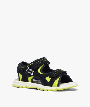 Sandales garçon tout terrain à brides scratch vue2 - GEMO (ENFANT) - GEMO
