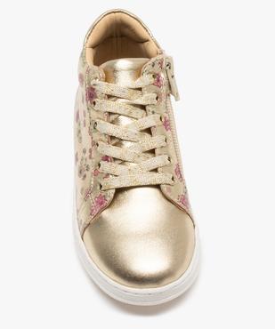 Baskets fille zippées dessus cuir métallisé – NA! vue5 - NA! - GEMO