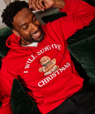 Sweat de Noël à capuche homme vue1 - GEMO (HOMME) - GEMO