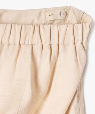 Pantalon fluide coupe large avec taille élastique fille vue2 - GEMO 4G FILLE - GEMO