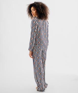 Pyjama chemise fluide femme - LuluCastagnette vue4 - LULUCASTAGNETTE - GEMO