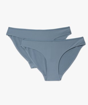 Culottes unies en microfibre femme (lot de 2) vue4 - GEMO 4G FEMME - GEMO