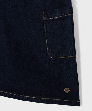 Robe chasuble en jean fille - LuluCastagnette vue3 - LULU CASTAGNETTE G4G D - GEMO
