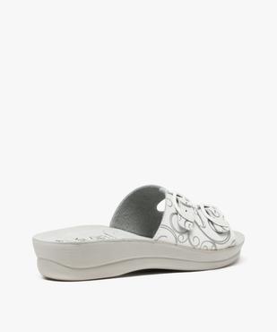 Mules femme confort avec brides à boucles - Cloggy vue4 - GEMO (EQUIPT) - GEMO