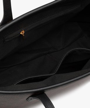Sac cabas imprimé grande contenance femme vue3 - GEMO (ACCESS) - GEMO