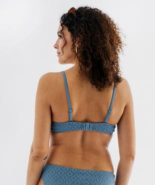 Haut de maillot de bain corbeille à bonnets moussés femme vue2 - GEMO (PLAGE) - GEMO