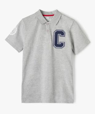 Polo garçon en maille piquée imprimée - Camps United vue1 - CAMPS UNITED - GEMO