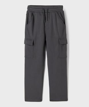 Pantalon de jogging avec intérieur chaud garçon vue1 - GEMO (JUNIOR) - GEMO