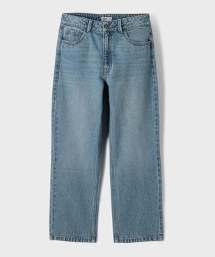 Jean straight en denim 100% coton fille vue3 - GEMO 4G FILLE - GEMO