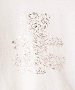 Tee-shirt manches longues à col Claudine bébé fille - LuluCastagnette vue2 - LULUCASTAGNETTE - GEMO