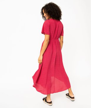 Robe longue taille empire à manches courtes femme vue4 - GEMO(FEMME PAP) - GEMO