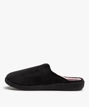 Chaussons femme mules unies en velours - Isotoner vue3 - ISOTONER - GEMO