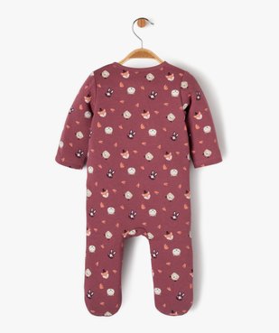 Pyjama en jersey molletonné avec zip ventral bébé vue3 - GEMO(BB COUCHE) - GEMO