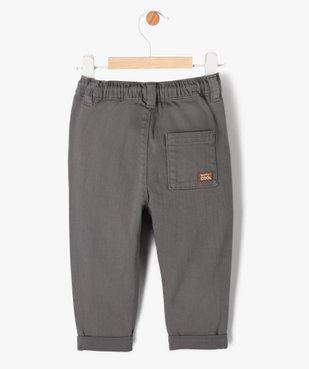 Pantalon en denim coloré bébé garçon vue3 - GEMO(BB COUCHE) - GEMO