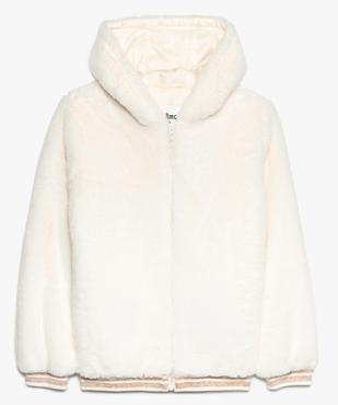 Blouson fille à capuche et fermeture zippée vue2 - GEMO (JUNIOR) - GEMO