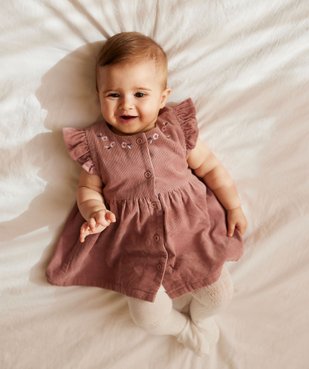 Ensemble 2 pièces robe + collants bébé fille - LuluCastagnette vue1 - LULUCASTAGNETTE - GEMO
