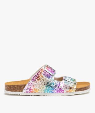 Mules femme à talon plat et double bride ajustable vue1 - GEMO (CASUAL) - GEMO