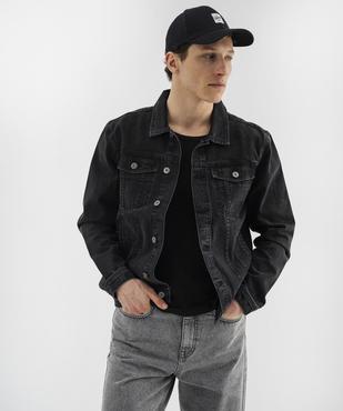 Veste en jean homme vue1 - GEMO 4G HOMME - GEMO