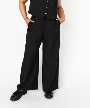 Pantalon de tailleur large femme grande taille vue2 - GEMO (G TAILLE) - GEMO