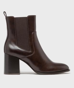 Boots à talon avec élastique latéral femme - Follow Me vue1 - FOLLOW ME - GEMO