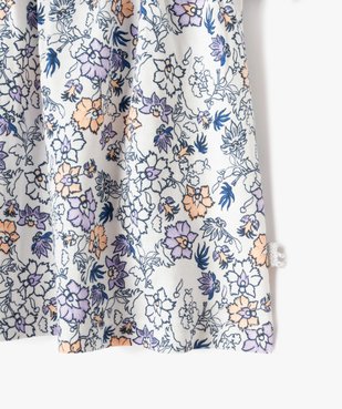 Tee-shirt manches courtes large à fleurs bébé fille - LuluCastagnette vue3 - LULUCASTAGNETTE - GEMO