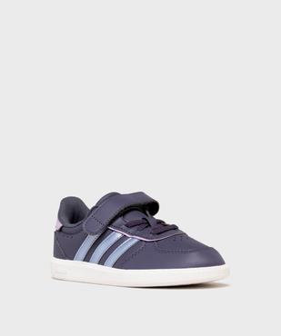 Baskets basses à scratch Breaknet Sleek EL fille - Adidas vue2 - ADIDAS - GEMO