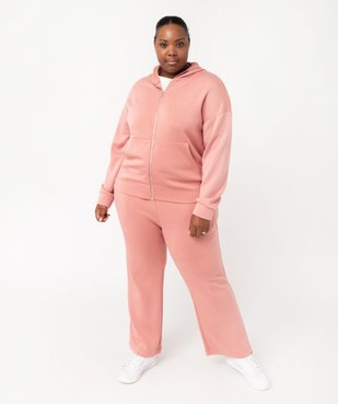 Sweat à capuche zippé femme grande taille vue5 - GEMO(FEMME PAP) - GEMO